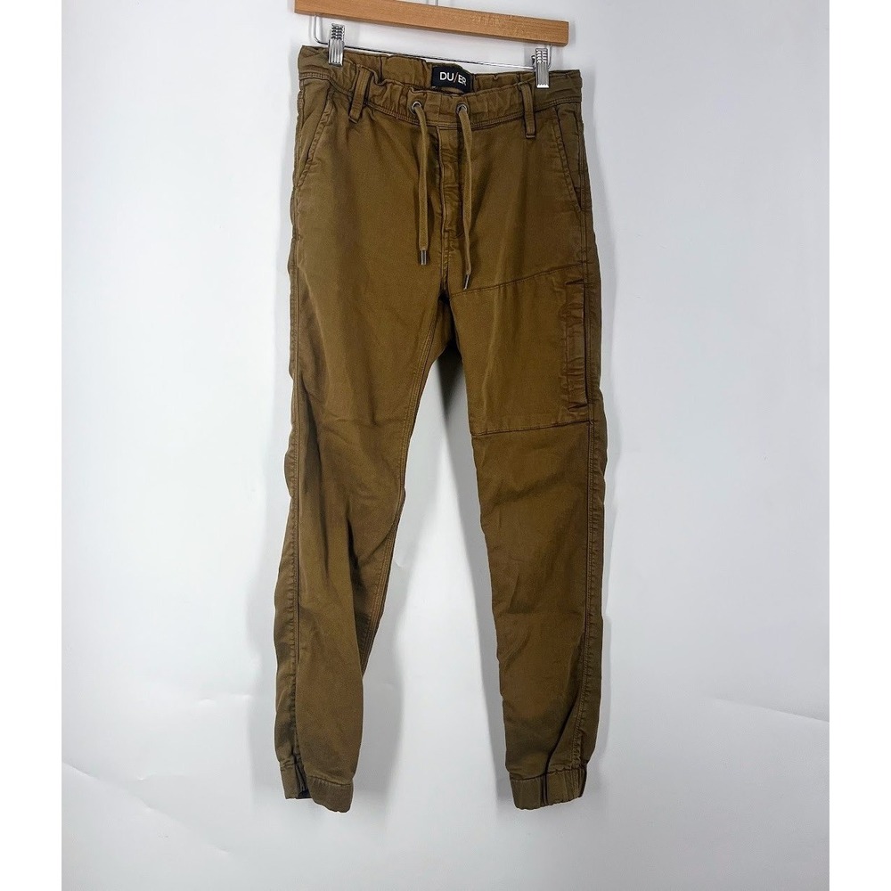 DUER Men's No Sweat Elastic Waist Utility Pants Chino Style Joggers Size‎ 29x29